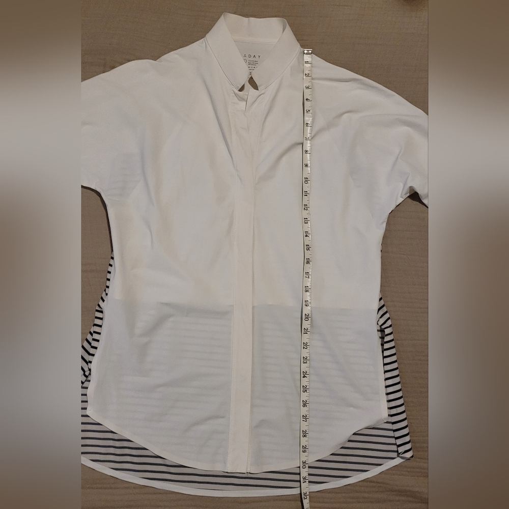 Aday Something Borrowed Ivory Snap Button Down Wi… - image 8